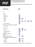 Chemical Process Safety Index