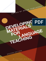 E Book Developing Materials For Language Teaching Brian Tomlison 2013 PDF