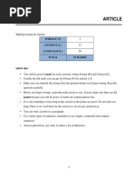 Article: Format (F) Content (C) Language (L) Total 35 Marks