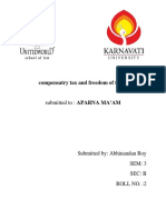 Compensatry Tax and Freedom of Trade: Submitted To: APARNA MA'AM