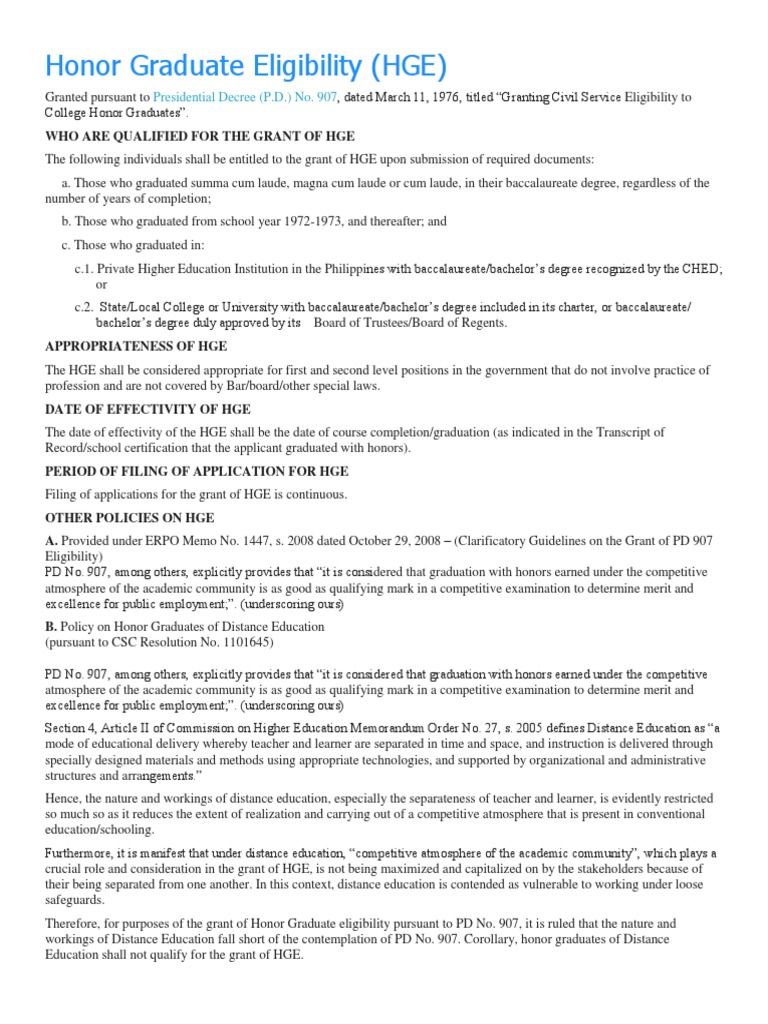 A Comprehensive Guide to Honor Graduate Eligibility Qualifications