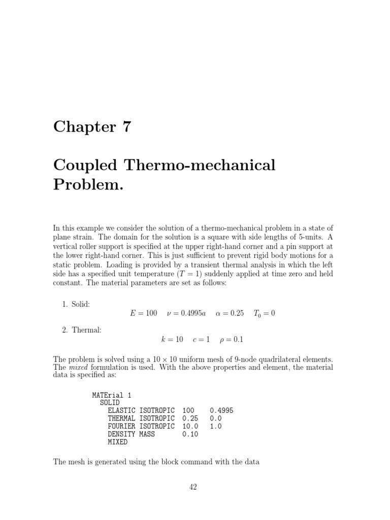 Coupled Thermo Mechanical | PDF | Classical Mechanics | Applied And ...