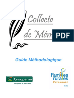 Guide Methodologique Collecteur de Memoires - Fevrier 2009