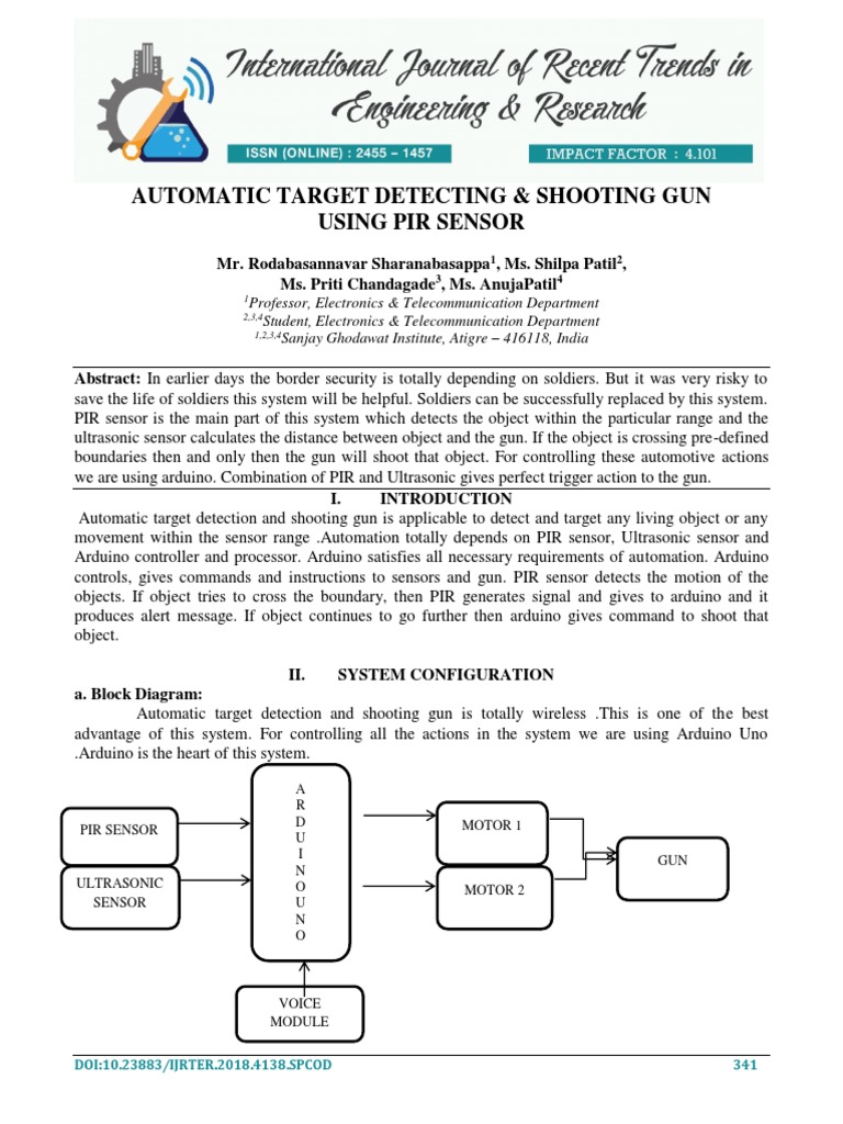 Automatic Target Shooting System | PDF | Arduino | Electronics