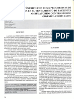 Estudio Multicentrico Con Sertralina en Pacientes Ambulatorios Con Trastorno Obsesivo Compulsivo - Psiquiatria (Mex) 1997