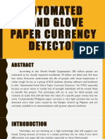 Automated Hand Glove Paper Currency Detector for the Blind