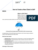 What Is Client? How To Create A New Client in SAP Scc4: Hadoop Beginners