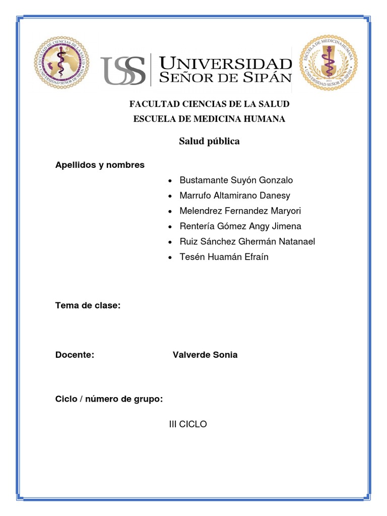 Salud Publica 1 2 Pdf Hospital Medicina