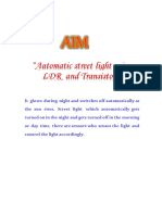 Automatic Street Light Using LDR and Transistor.