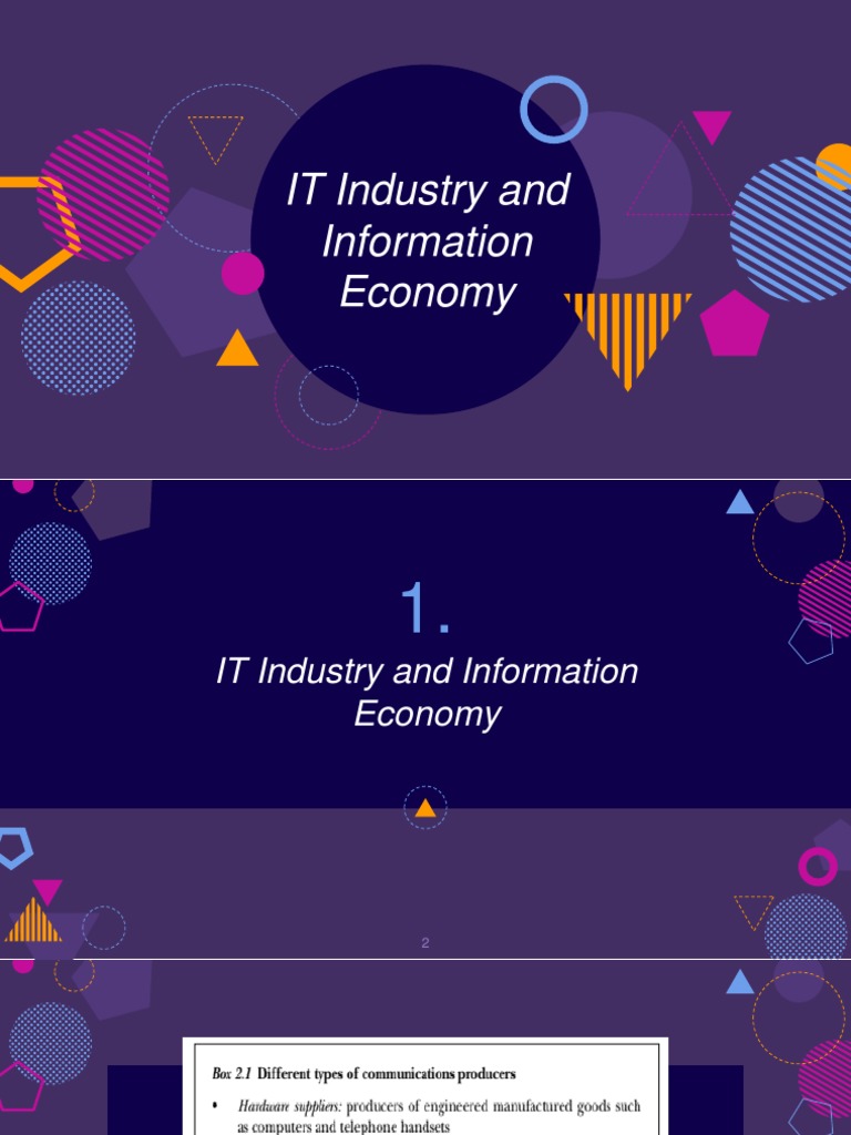 IT Industry & Information Economy Overview | PDF