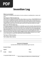 Invention Log: What Is An Invention?