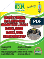 Cartel de Obra Vias Vecinales