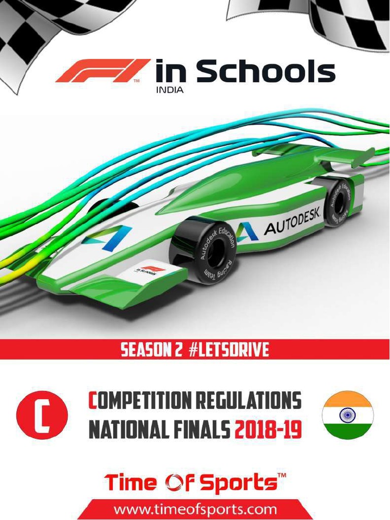 F1 in Schools National Finals India Competition Regulations | PDF | Formula  One | Formula Racing