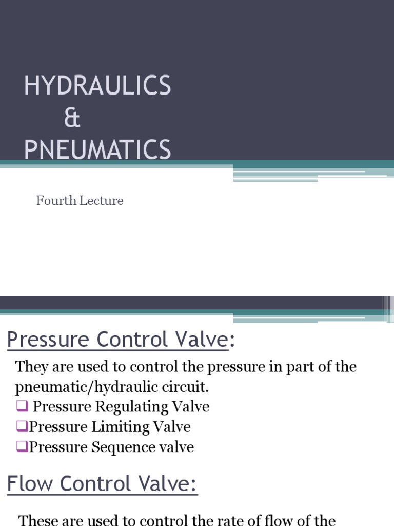 Pressure & Flow Control Valves Guide | PDF | Valve | Plumbing