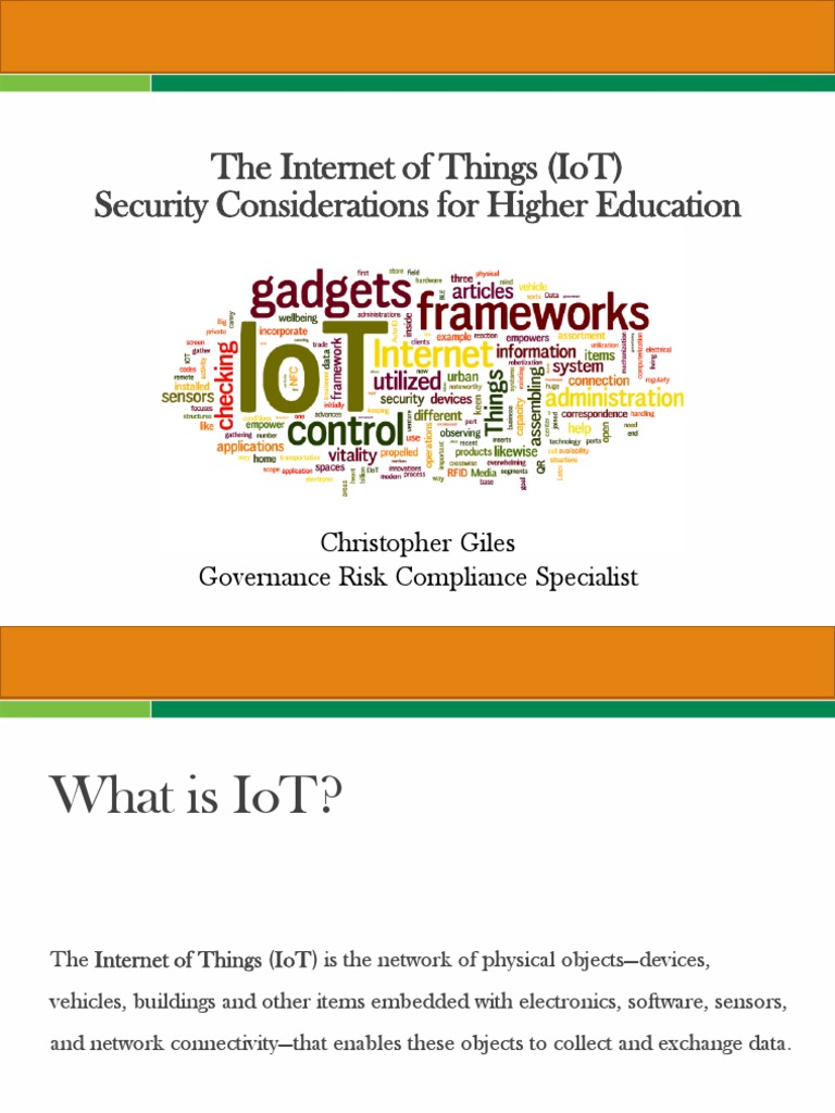 IoT Security in Higher Education | PDF | Internet Of Things ...