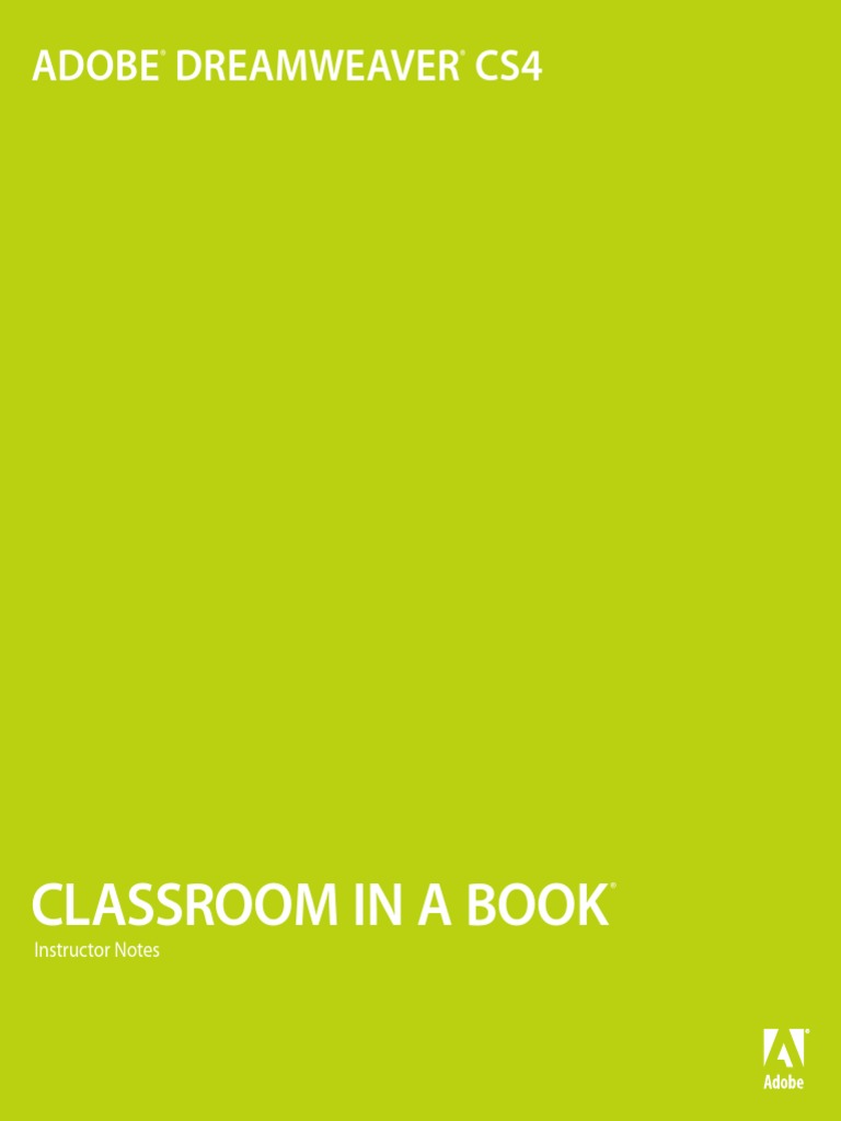 Classroom in A Book: Instructor Notes | PDF | Cascading Style Sheets ...