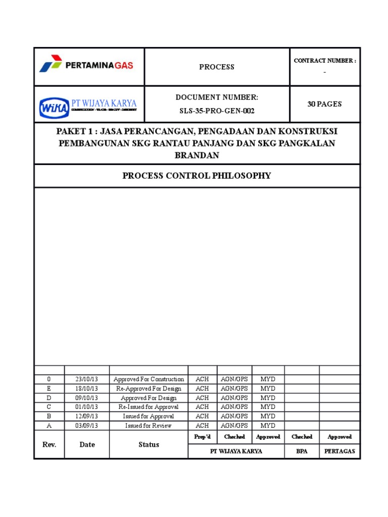 Process Control Philosophy Overview | PDF | Instrumentation | Pipeline ...