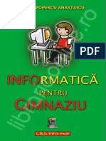 Doru Popescu Anastasiu Informatica Pentru Gimnaziu PDF