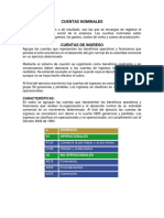 Concepto y Características Principales de Las Cuentas de Ingresos, Gastos y Costos