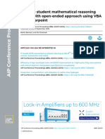 Improve Student Mathematical Reasoning Ability With Open-Ended Approach Using VBA For Powerpoint