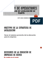 Estrategias de Localización de Planta