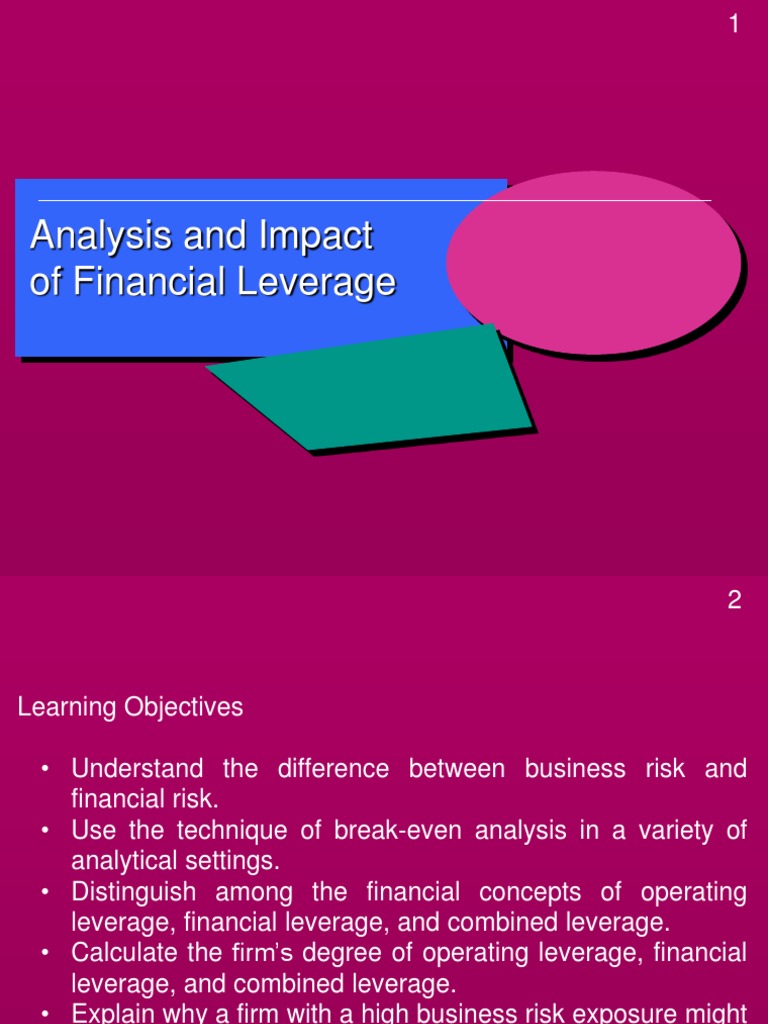 Analysis and Impact of Financial Leverage PDF Leverage (Finance) Financial Economics