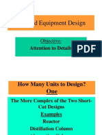 Detailed Equipment Design: Attention To Details