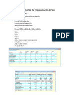 Aplicaciones de Programación Lineal