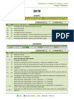 Calendário ifg 2019