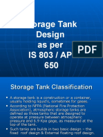 Tank Design As Per IS803 and API650