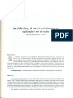 La Didactica El Constructivismo y Su Aplicacion en El Aula de Vicente Santivañez