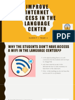 Improve Internet Accessin The Language Center: Summit 1 Team4