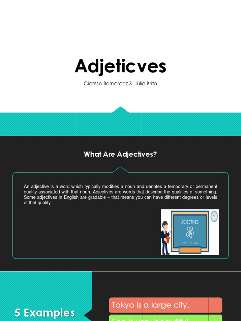 Understanding Adjectives in English | PDF | Language Arts & Discipline ...