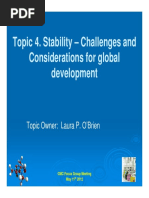 Stability - Challenges and Considerations