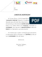 Carta de aceptación UEB Napoleón Narváez