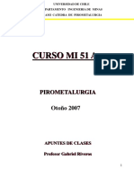 Curso Mi 51 A: Pirometalurgia