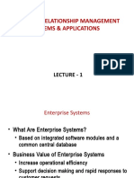 Customer Relationship Management Systems & Applications: Lecture - 1