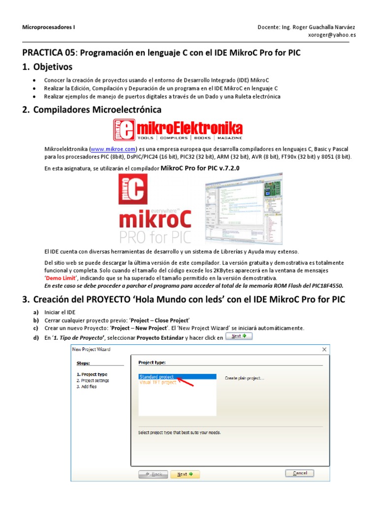 P05 Programacion en Lenguaje C Con El IDE MikroC Pro For PIC | PDF ...