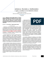 Ensayo de Desafios Sustentabilidad Relacionados Con Agua y Residuos Mineros