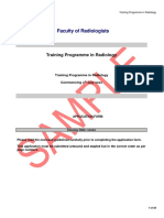 Sample Radiology Application Form