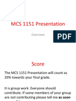 Mcs 1151 Presentation