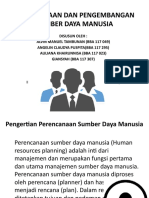 Perencanaan Dan Pengembangan Sumber Daya Manusia