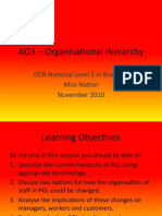 AO3 - Organisational Hierarchy