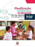 Planificación, Mediación y Evaluación de Los Aprendizajes en La Educación Secundaria2019