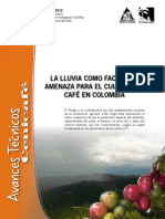 La Lluvia Como Factor de Amenaza para El Cultivo Del Café en Colombia