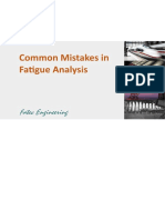 Common Mistakes in Fatigue Analysis