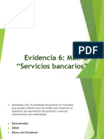 Evidencia 6 Matriz “Servicios Bancarios