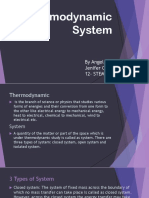 Thermodynamic System: by Angela Casogoc Jenifer Gomez 12-STEM Pythagoras