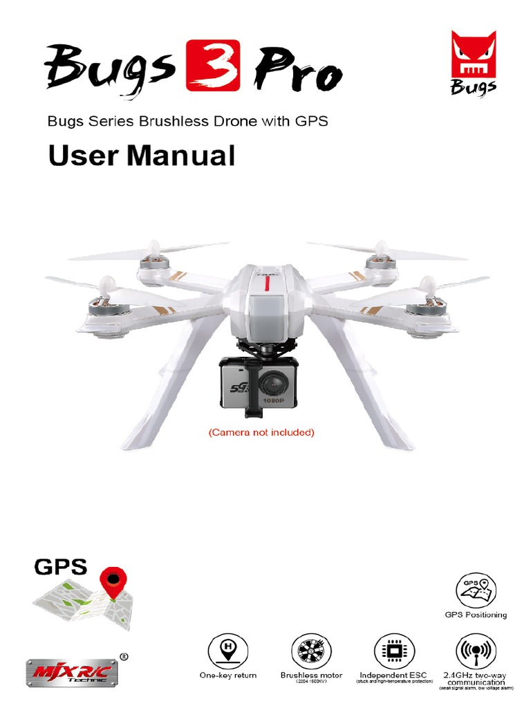 MJX Bugs 3 Pro User Manual PDF Rechargeable Battery Electromagnetic Interference