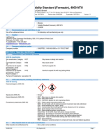 Turbidity Standard (Formazin), 4000 NTU: Safety Data Sheet